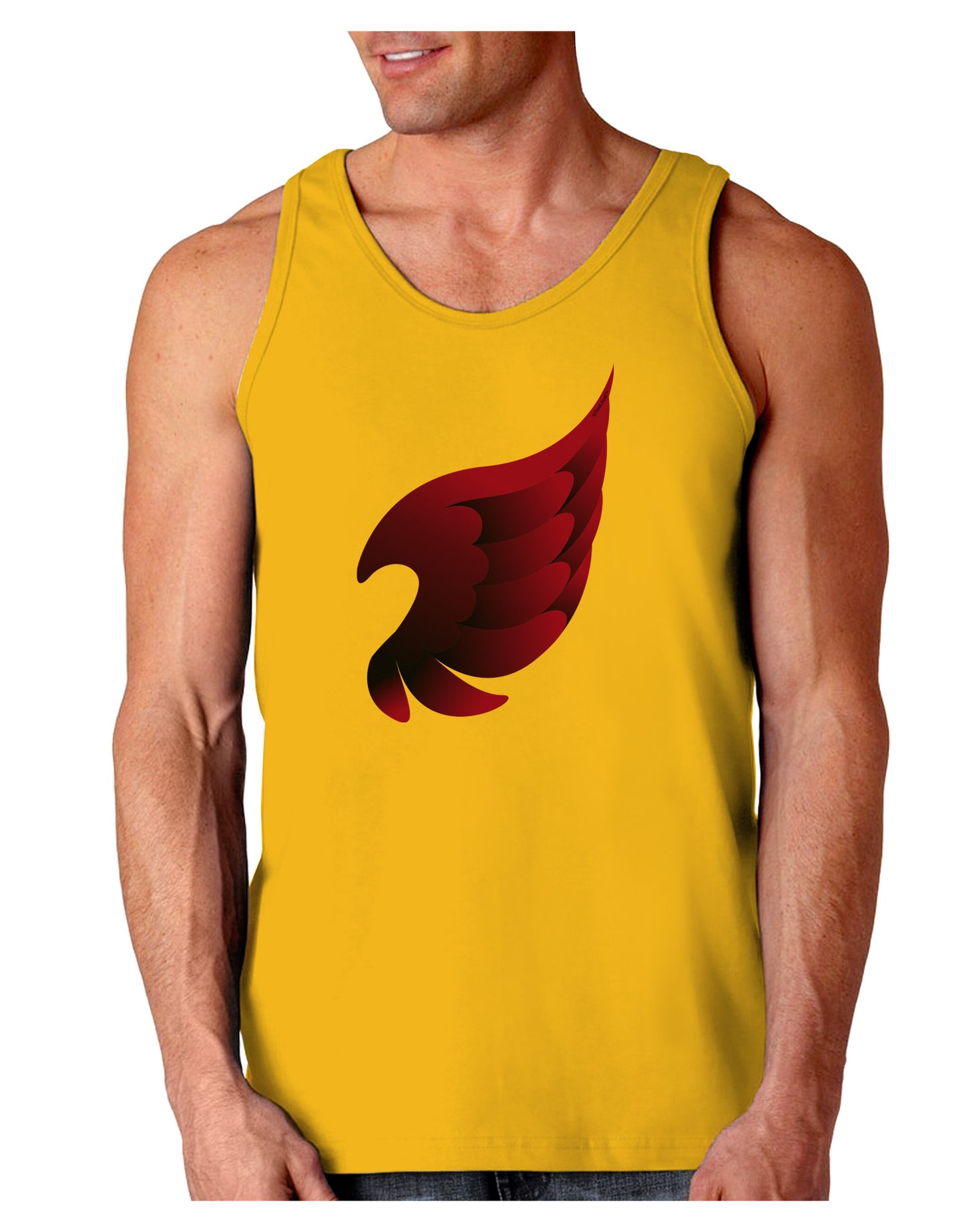Cute Single Dark Angel Wing Black and Purple Loose Tank Top-Loose Tank Top-TooLoud-Gold-Small-Davson Sales