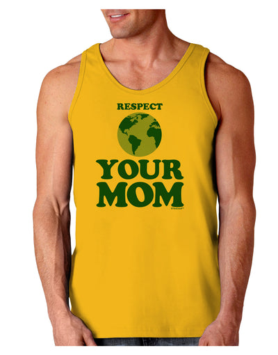 Respect Your Mom - Mother Earth Design - Color Loose Tank Top-Loose Tank Top-TooLoud-Gold-Small-Davson Sales