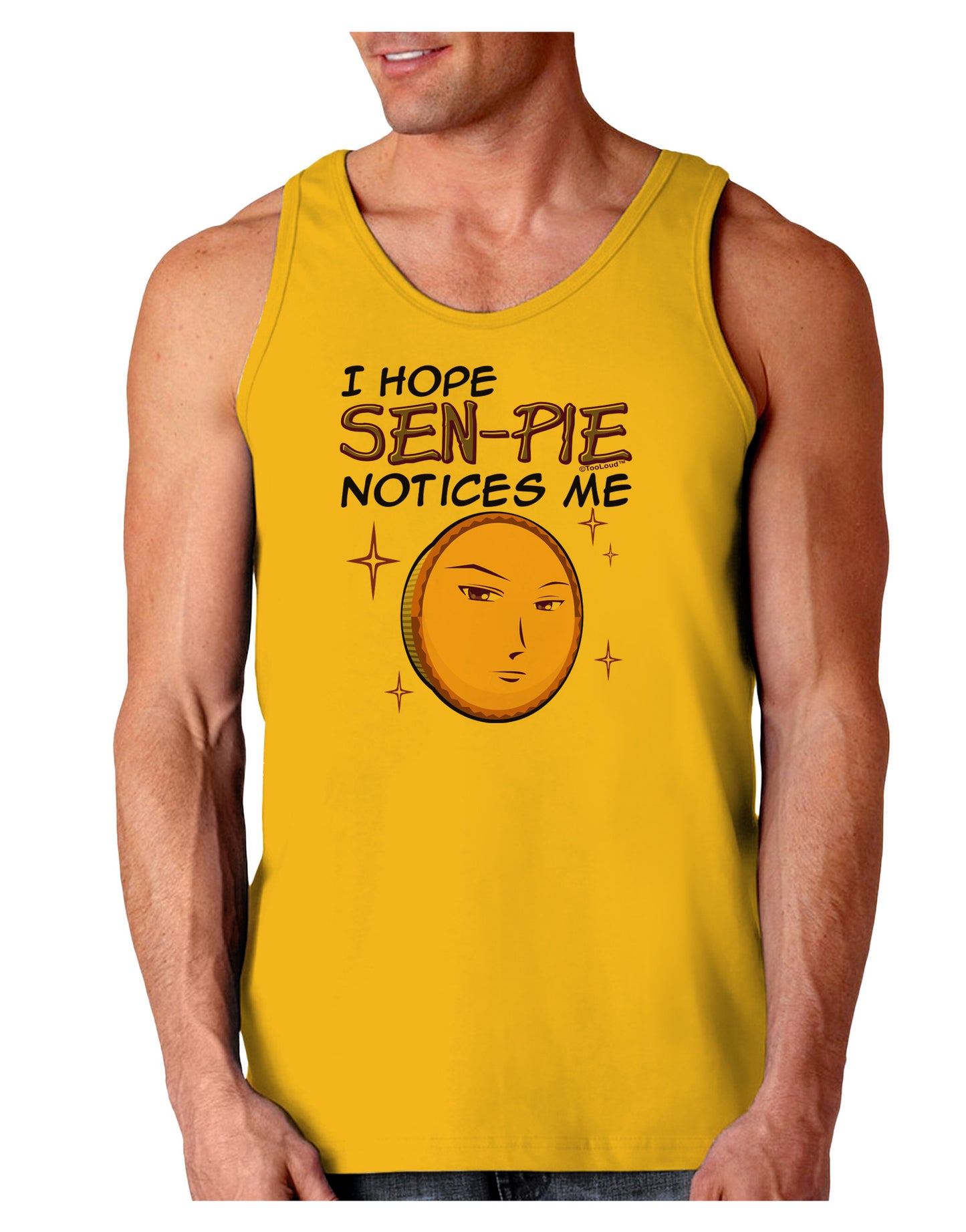 I Hope Sen-Pie Notices Me Loose Tank Top-Loose Tank Top-TooLoud-Gold-Small-Davson Sales