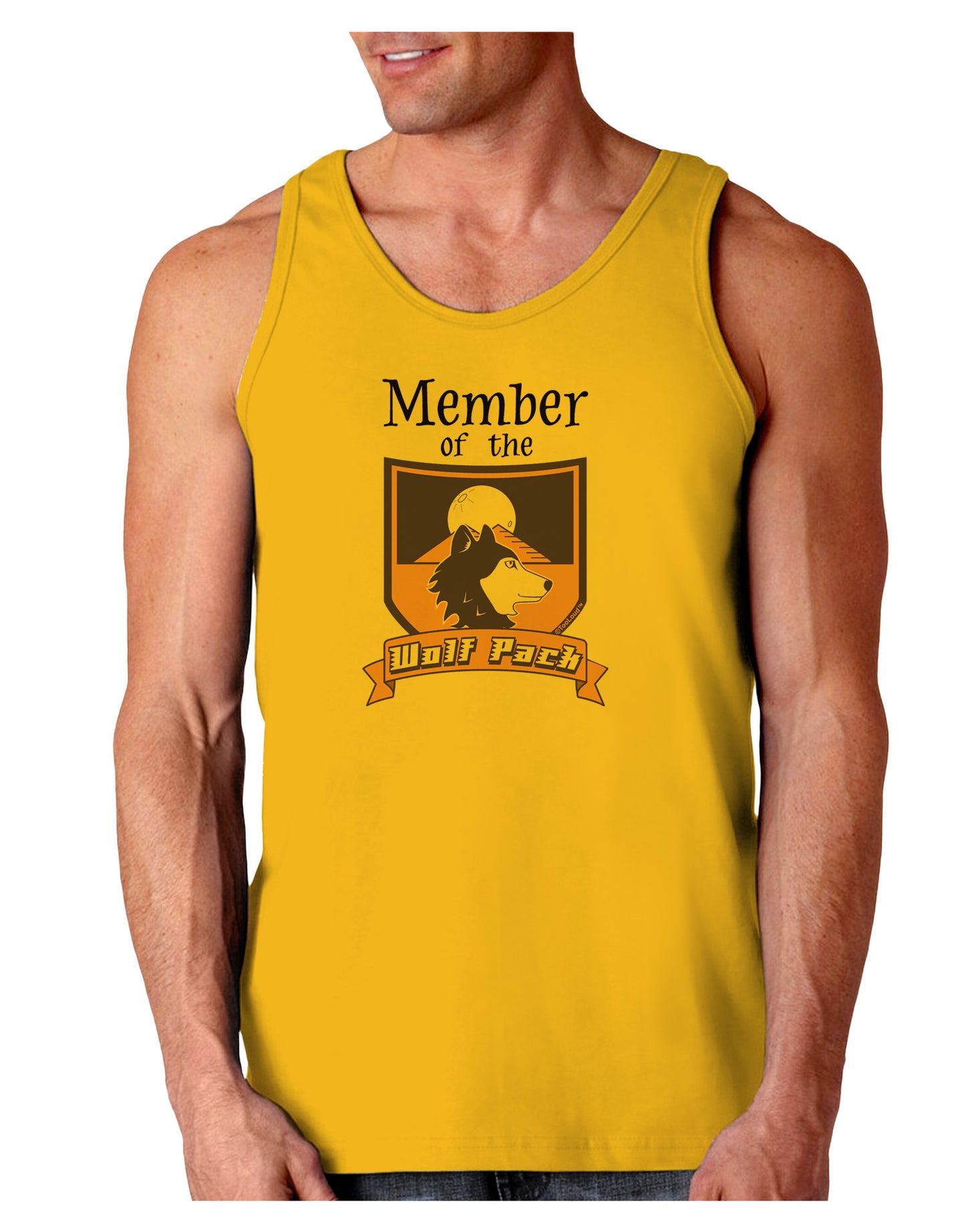Member of the Wolf Pack Loose Tank Top-Loose Tank Top-TooLoud-Gold-Small-Davson Sales