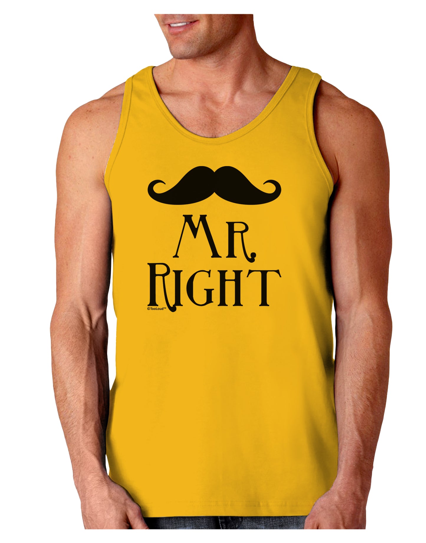 - Mr Right Loose Tank Top-Loose Tank Top-TooLoud-Gold-Small-Davson Sales