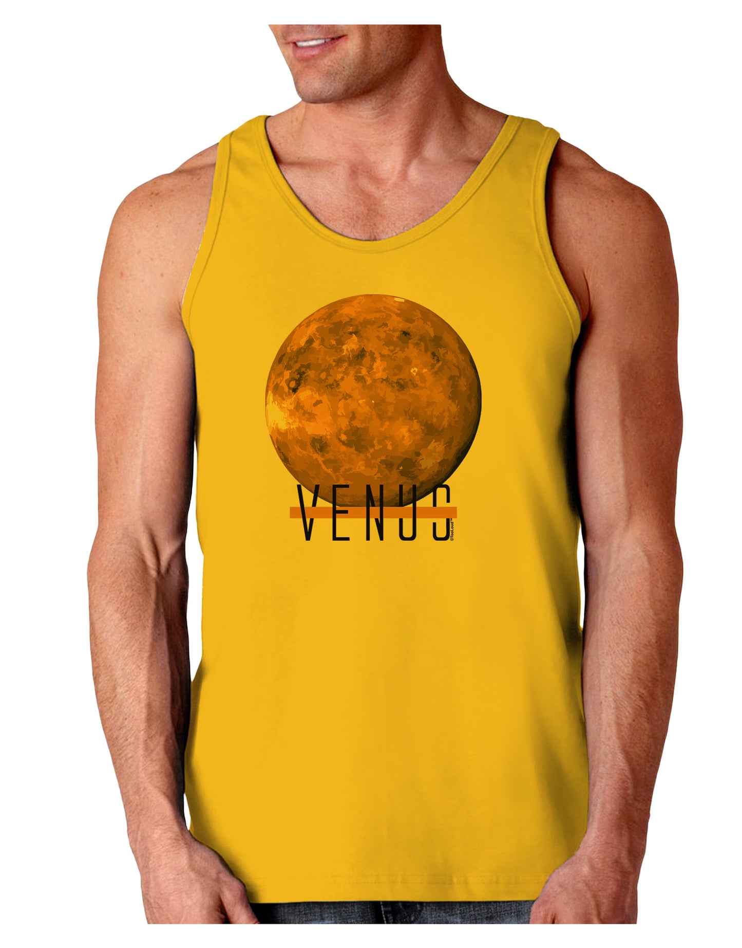 Planet Venus Text Loose Tank Top-Loose Tank Top-TooLoud-Gold-Small-Davson Sales