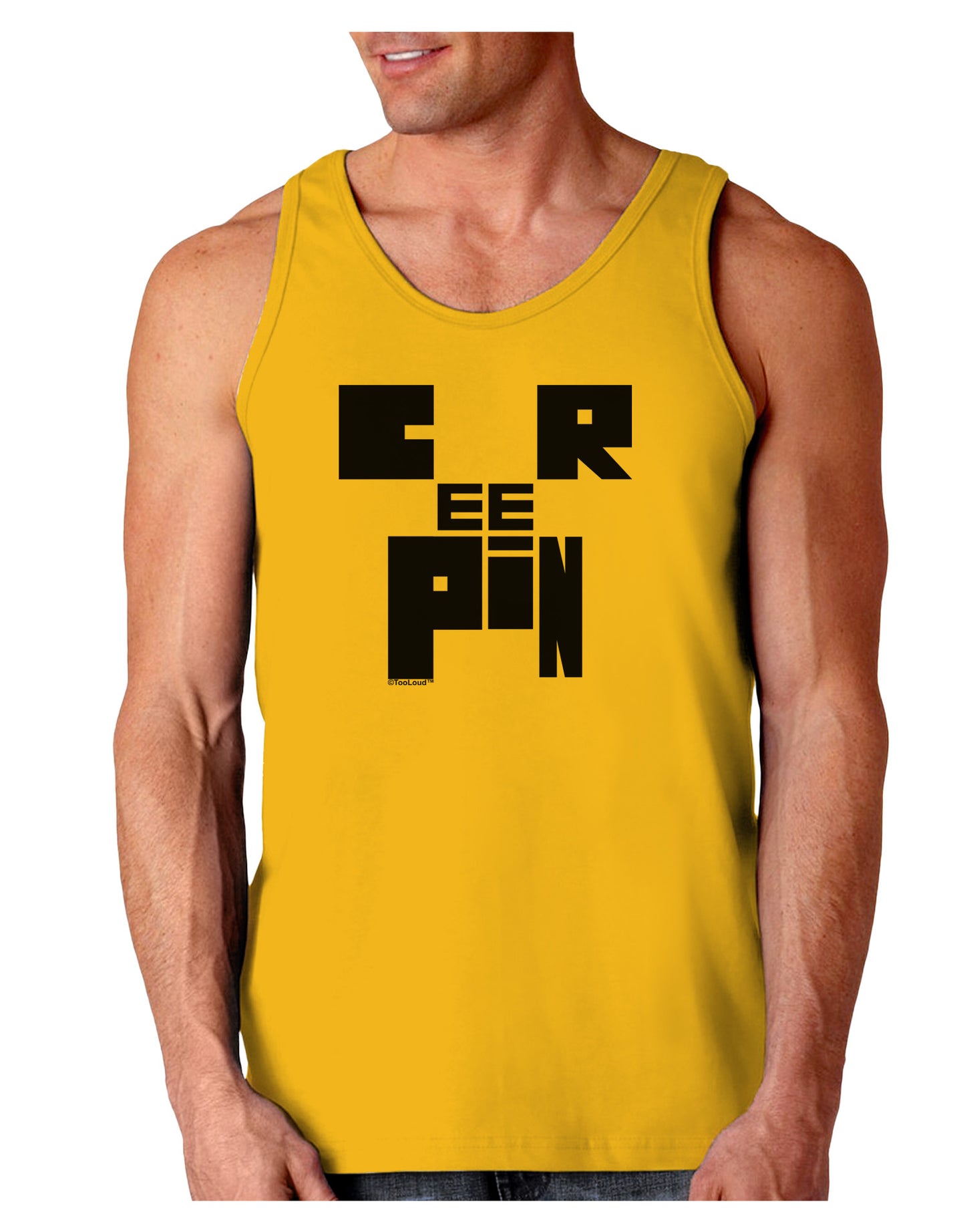Creepin Loose Tank Top-Loose Tank Top-TooLoud-Gold-Small-Davson Sales