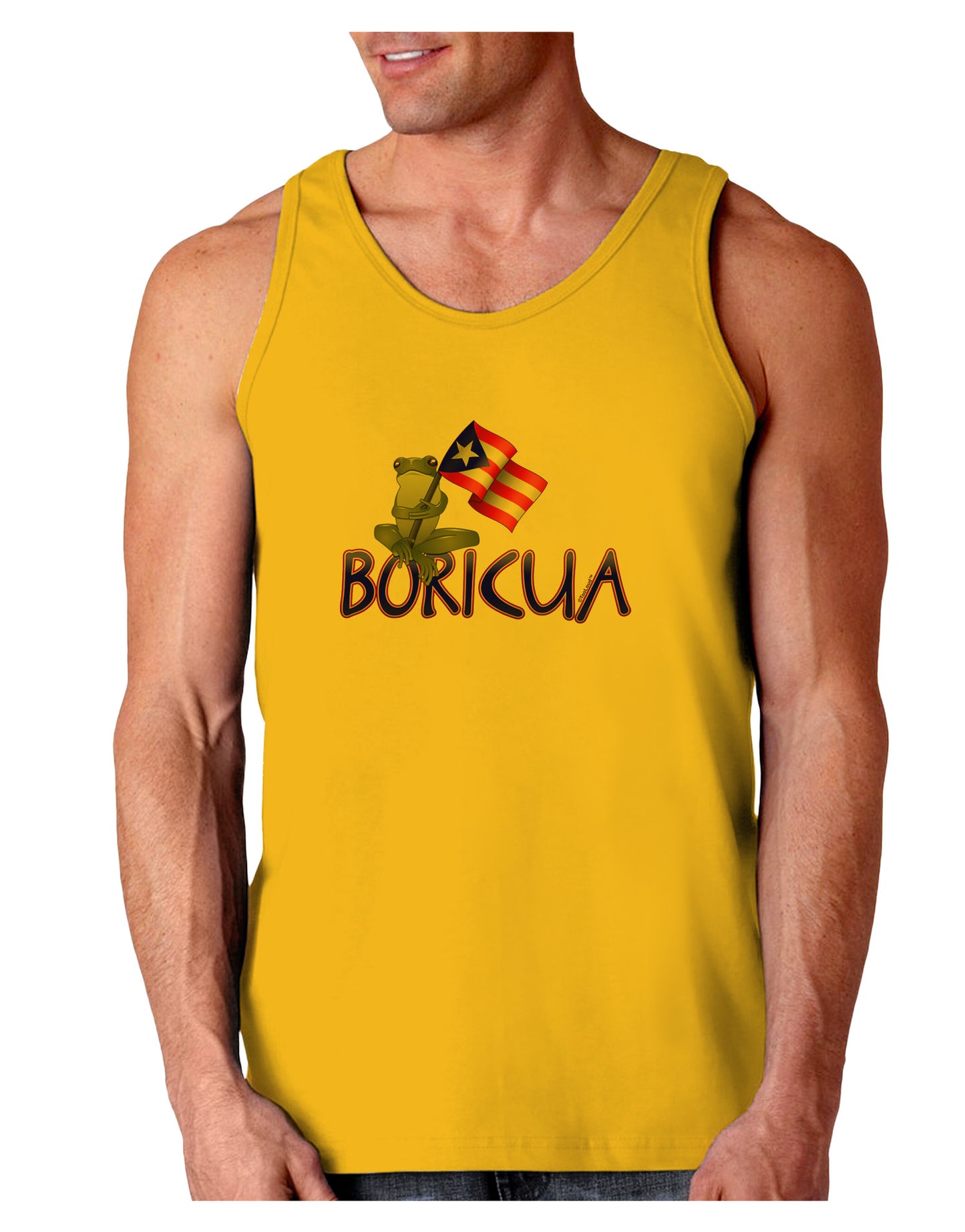 Coqui Boricua Loose Tank Top-Loose Tank Top-TooLoud-Gold-Small-Davson Sales