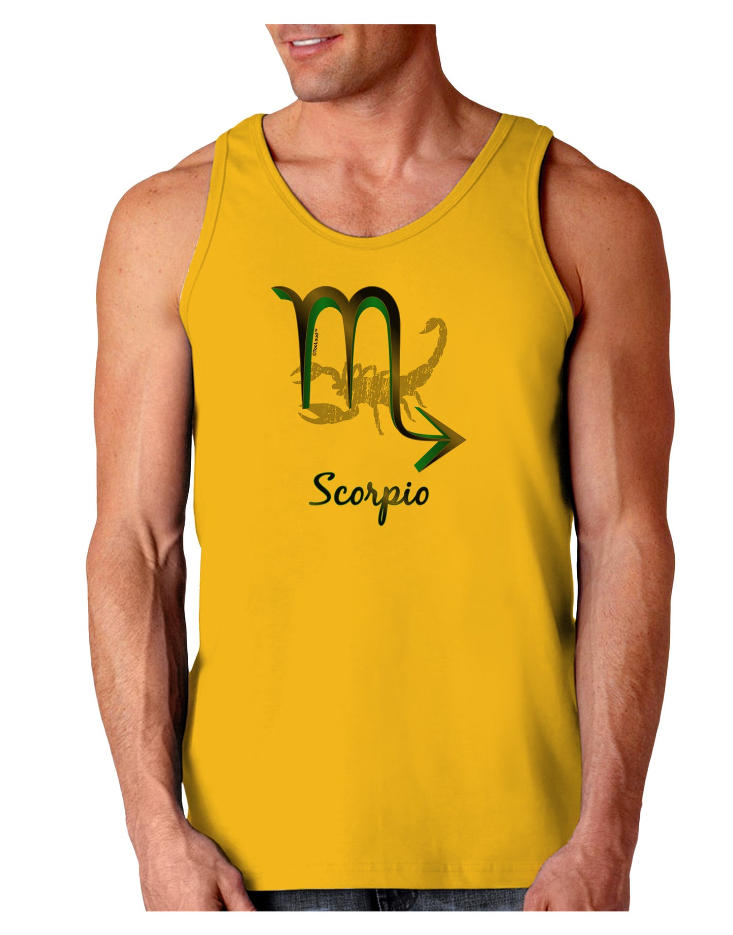 Scorpio Symbol Loose Tank Top-Loose Tank Top-TooLoud-Gold-Small-Davson Sales