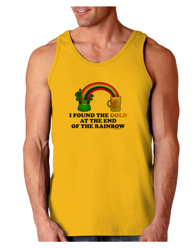 End Of The Rainbow Text Loose Tank Top-Loose Tank Top-TooLoud-Gold-Small-Davson Sales