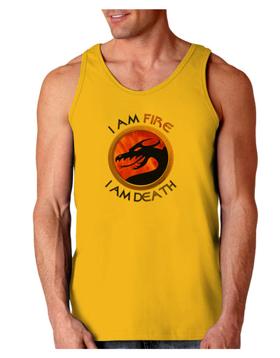 I Am Fire I Am Death Loose Tank Top by TooLoud-Loose Tank Top-TooLoud-Gold-Small-Davson Sales