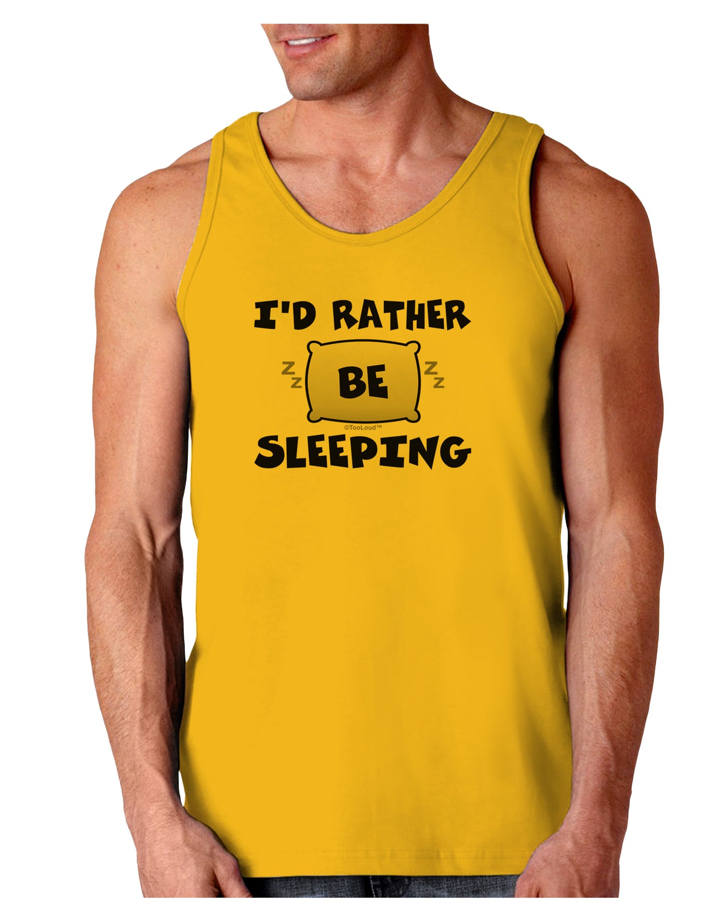 I'd Rather Be Sleeping Loose Tank Top-Loose Tank Top-TooLoud-Gold-Small-Davson Sales
