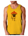 Pug Dog with Pink Sombrero Loose Tank Top by TooLoud-Loose Tank Top-TooLoud-Gold-Small-Davson Sales