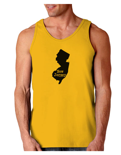 New Jersey - United States Shape Loose Tank Top by TooLoud-Loose Tank Top-TooLoud-Gold-Small-Davson Sales