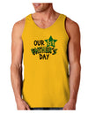 Our 1st Father's Day Loose Tank Top-Loose Tank Top-TooLoud-Gold-Small-Davson Sales