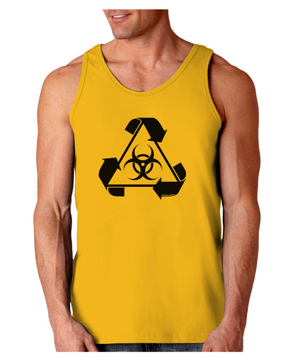 Recycle Biohazard Sign Black and White Loose Tank Top by TooLoud-Loose Tank Top-TooLoud-Gold-Small-Davson Sales