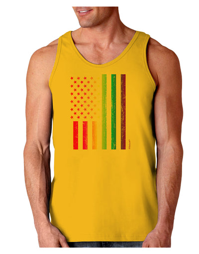 American Pride - Rainbow Flag Loose Tank Top-Loose Tank Top-TooLoud-Gold-Small-Davson Sales