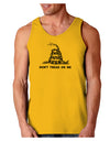 Subdued Don't Tread On Me Gadsden Flag Rattlesnake Loose Tank Top-Loose Tank Top-TooLoud-Gold-Small-Davson Sales