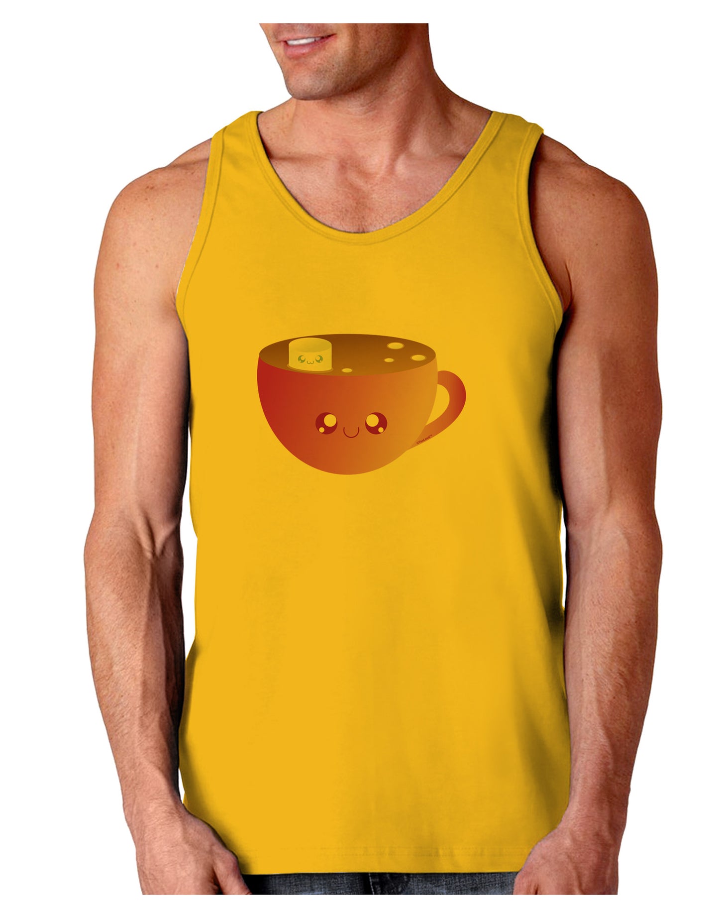 Cute Hot Cocoa Christmas Loose Tank Top-Loose Tank Top-TooLoud-Gold-Small-Davson Sales
