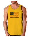 Veterans Scripted Flag Loose Tank Top-Loose Tank Top-TooLoud-Gold-Small-Davson Sales