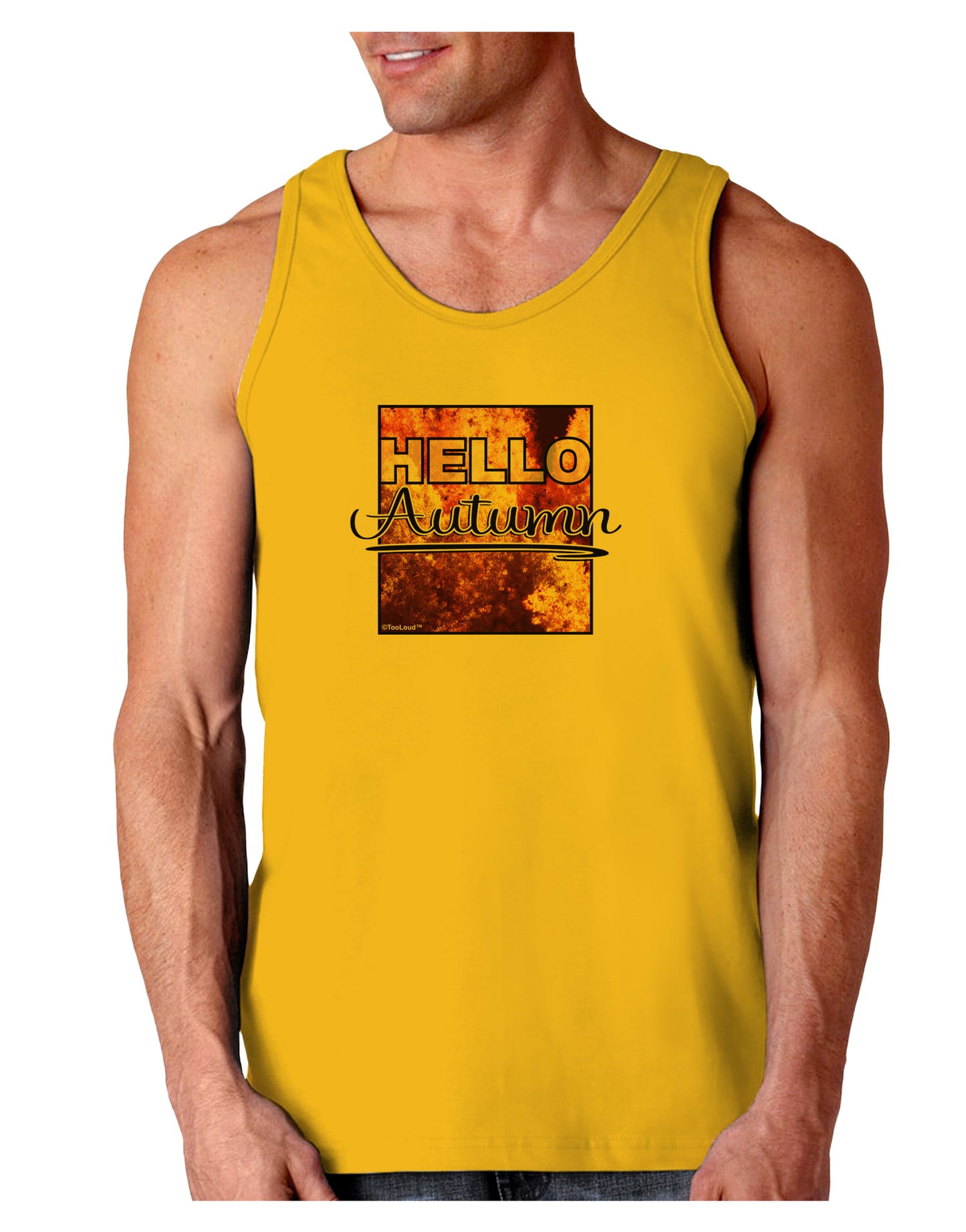Hello Autumn Loose Tank Top-Loose Tank Top-TooLoud-Gold-Small-Davson Sales