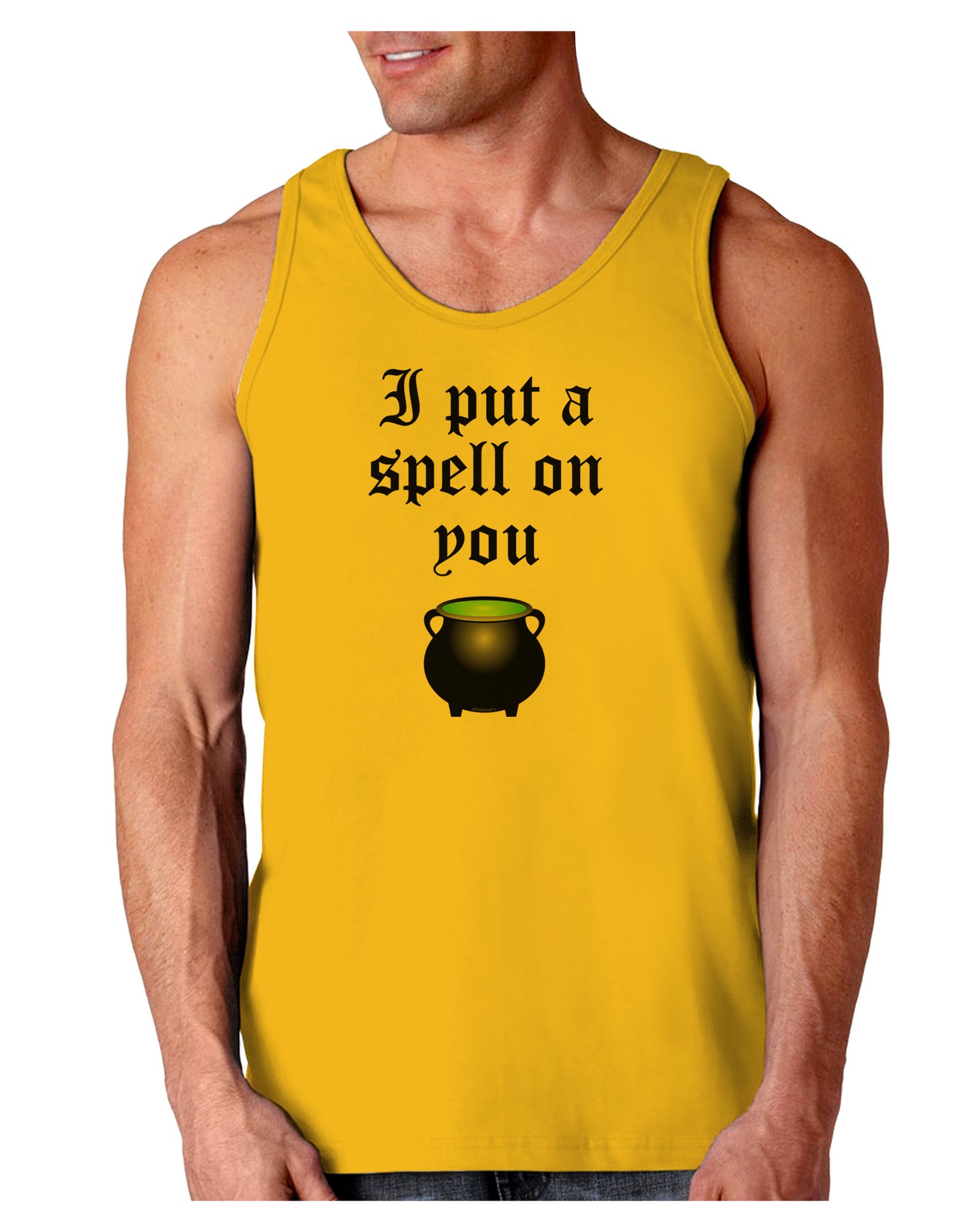 I Put A Spell On You Witches Cauldron Halloween Loose Tank Top-Loose Tank Top-TooLoud-Gold-Small-Davson Sales