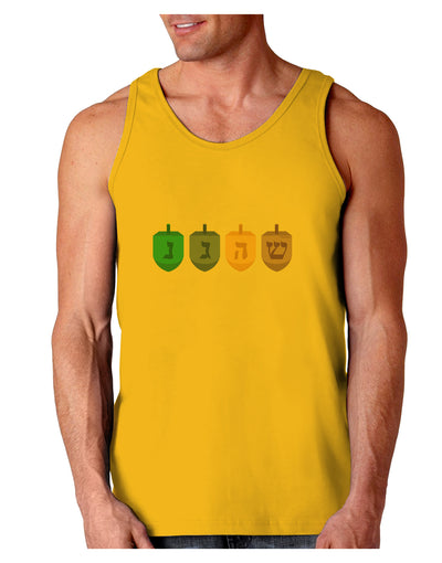 Hanukkah Dreidels Loose Tank Top-Loose Tank Top-TooLoud-Gold-Small-Davson Sales