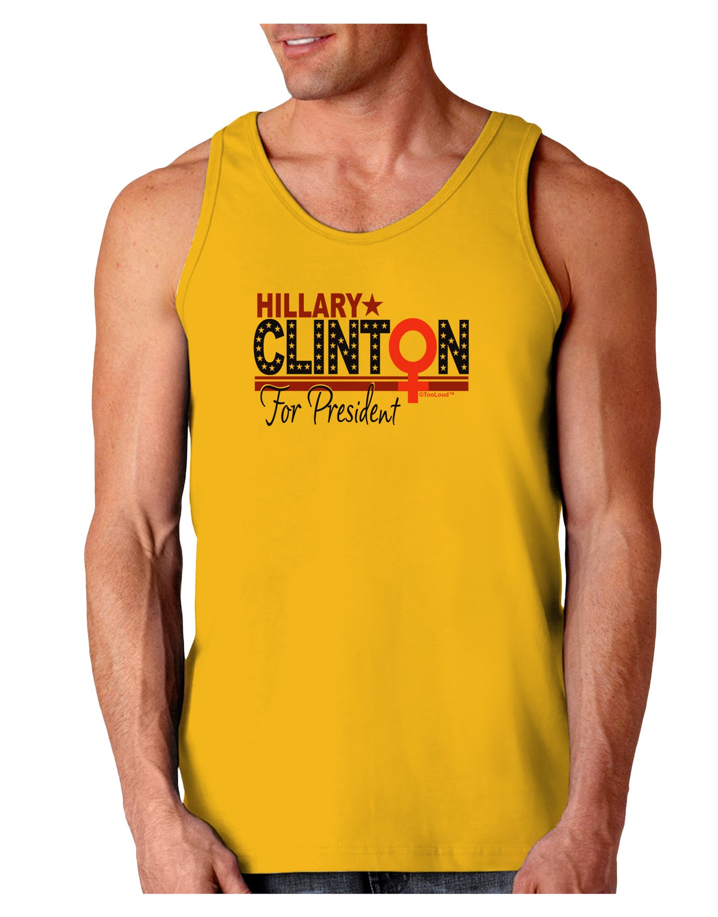 Hillary Female Symbol Loose Tank Top-Loose Tank Top-TooLoud-Gold-Small-Davson Sales