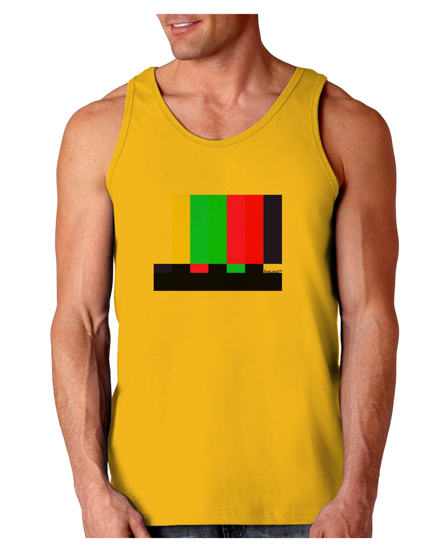 Color Bars Test Signal Loose Tank Top-Loose Tank Top-TooLoud-Gold-Small-Davson Sales