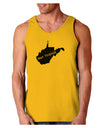 West Virginia - United States Shape Loose Tank Top-Loose Tank Top-TooLoud-Gold-Small-Davson Sales