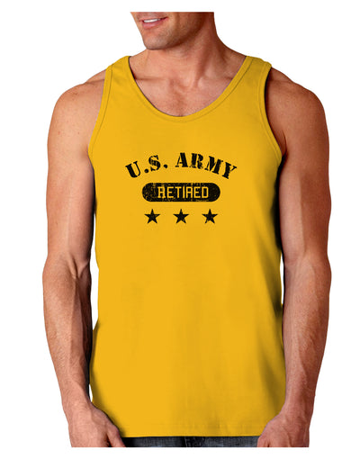 Retired Army Loose Tank Top-Loose Tank Top-TooLoud-Gold-Small-Davson Sales