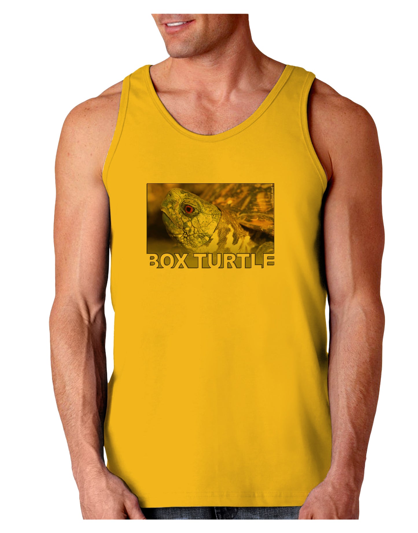 Menacing Turtle with Text Loose Tank Top-Loose Tank Top-TooLoud-Gold-Small-Davson Sales