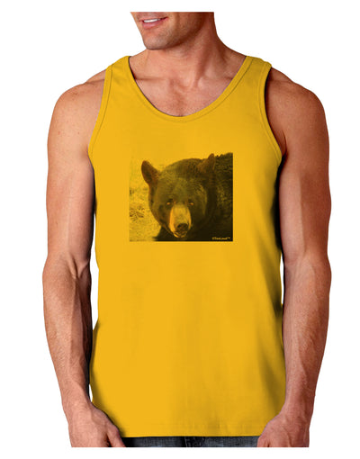 Staring Black Bear Loose Tank Top-Loose Tank Top-TooLoud-Gold-Small-Davson Sales