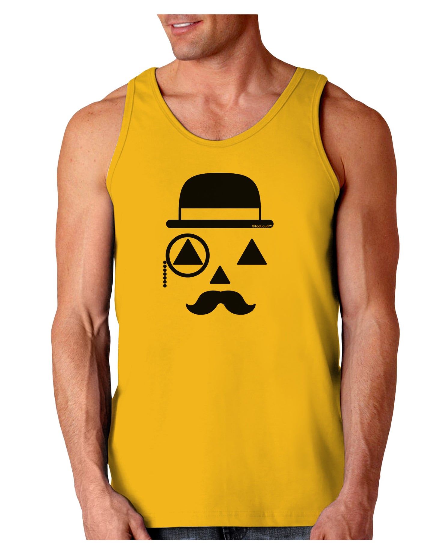 Gentleman Jack-o-lantern Loose Tank Top-Loose Tank Top-TooLoud-Gold-Small-Davson Sales