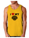 I Heart My - Cute Pug Dog - Black Loose Tank Top by TooLoud-Loose Tank Top-TooLoud-Gold-Small-Davson Sales