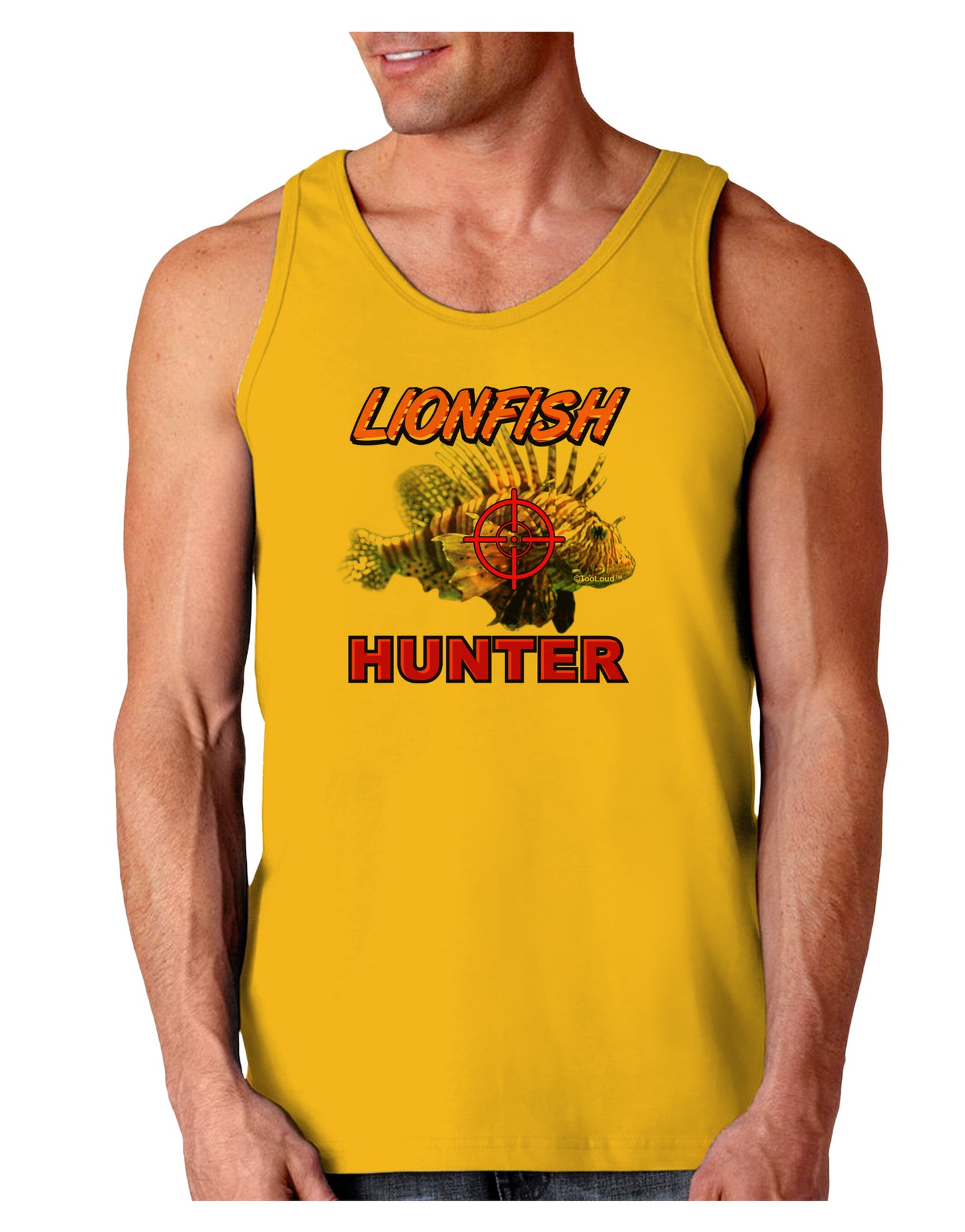 Lionfish Hunter Loose Tank Top-Loose Tank Top-TooLoud-Gold-Small-Davson Sales