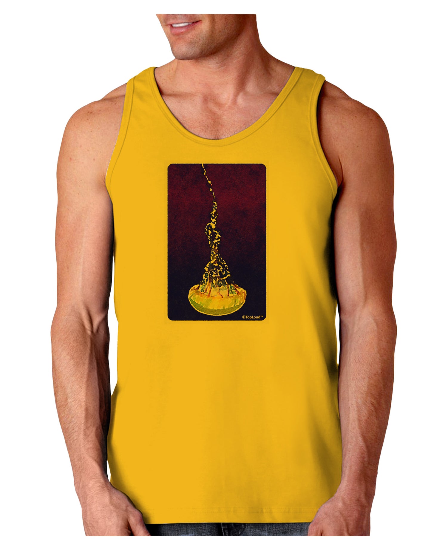 Solo Jellyfish Watercolor Loose Tank Top-Loose Tank Top-TooLoud-Gold-Small-Davson Sales