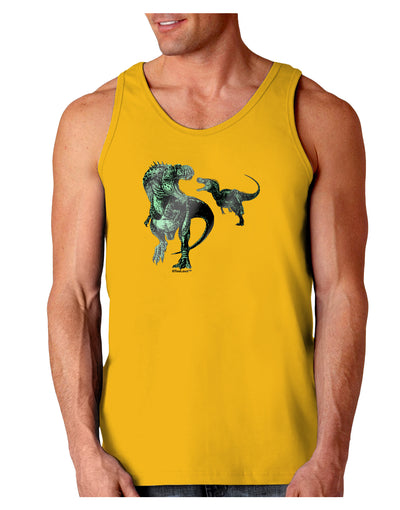 Jurassic Dinosaur Metallic - Silver Loose Tank Top by TooLoud-Loose Tank Top-TooLoud-Gold-Small-Davson Sales