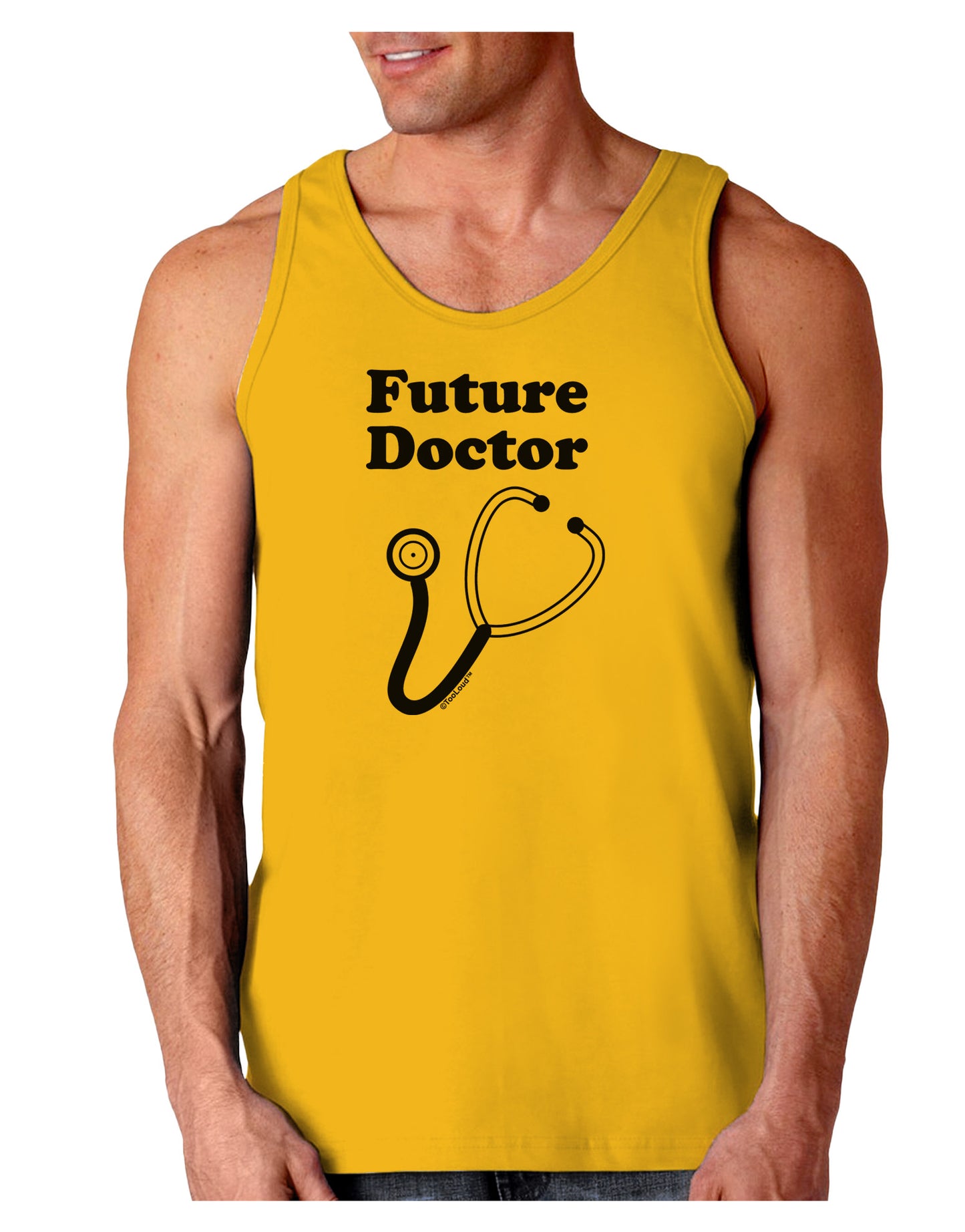Future Doctor Loose Tank Top-Loose Tank Top-TooLoud-Gold-Small-Davson Sales