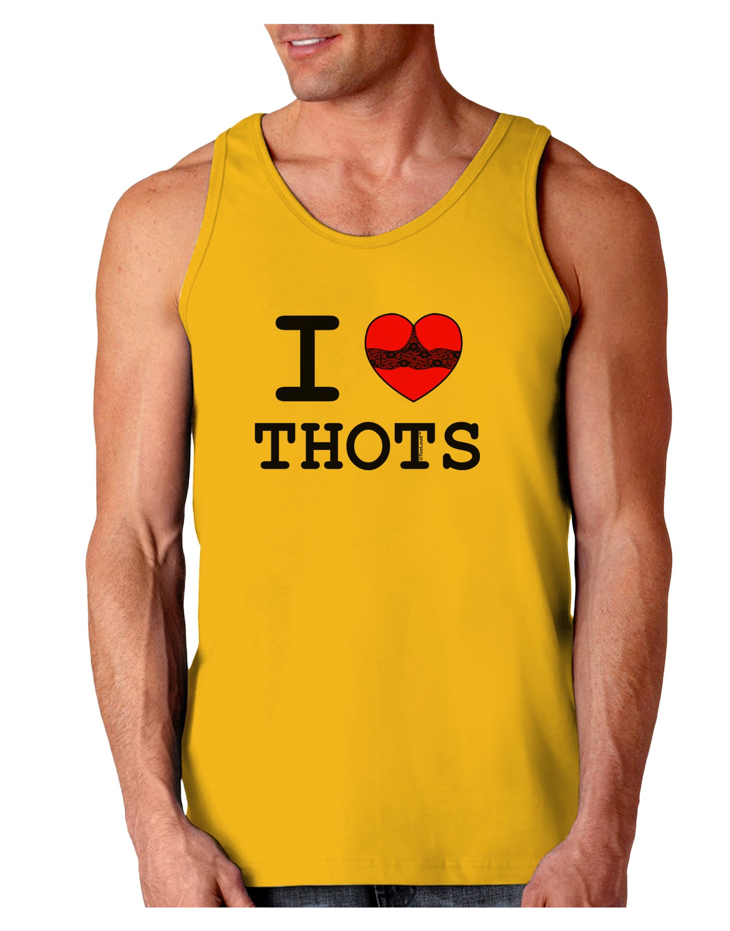 I Love Heart THOTS Loose Tank Top-Loose Tank Top-TooLoud-Gold-Small-Davson Sales