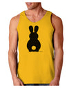 Cute Bunny Silhouette with Tail Loose Tank Top by TooLoud-Loose Tank Top-TooLoud-Gold-Small-Davson Sales