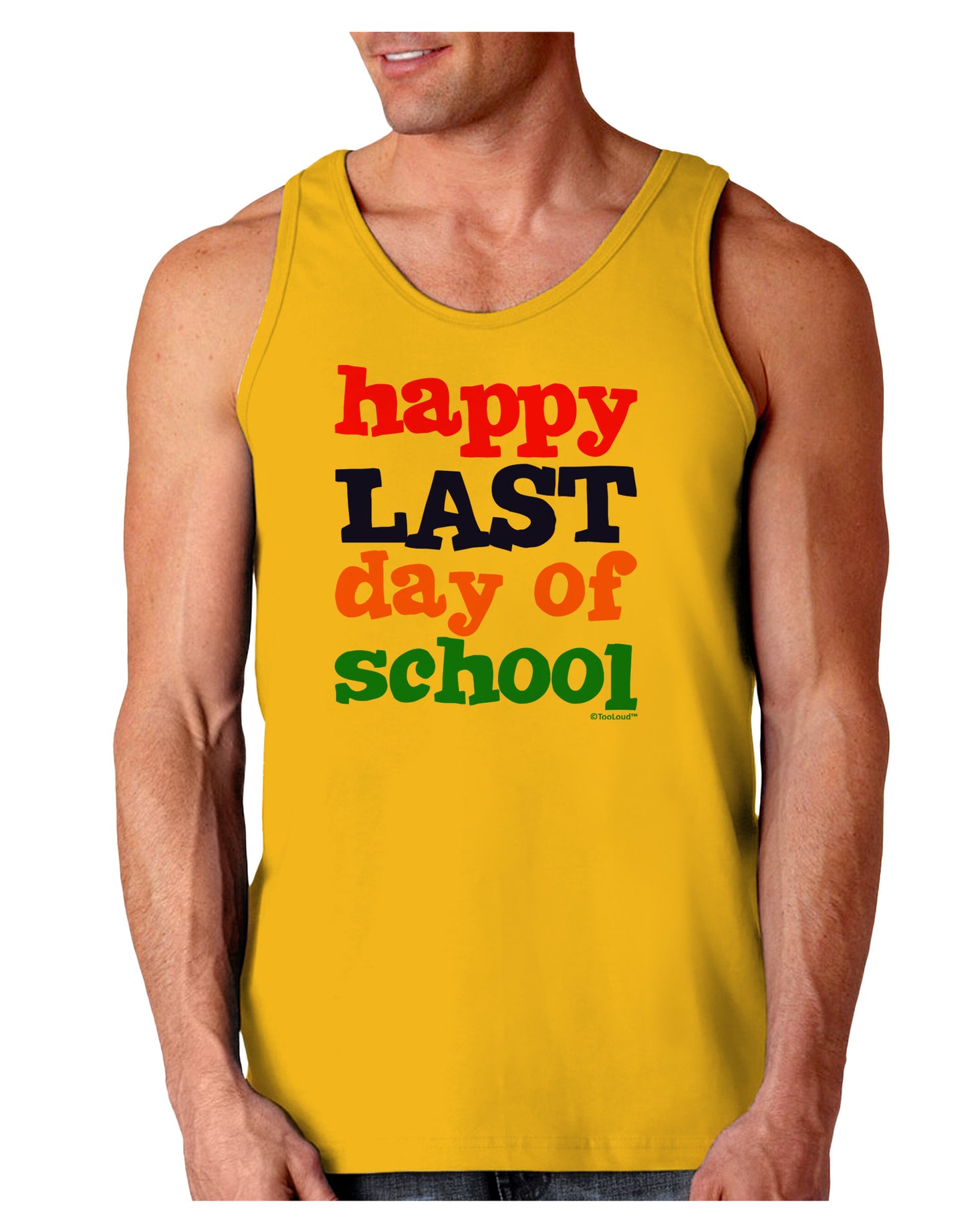 Happy Last Day of School Loose Tank Top-Loose Tank Top-TooLoud-Gold-Small-Davson Sales