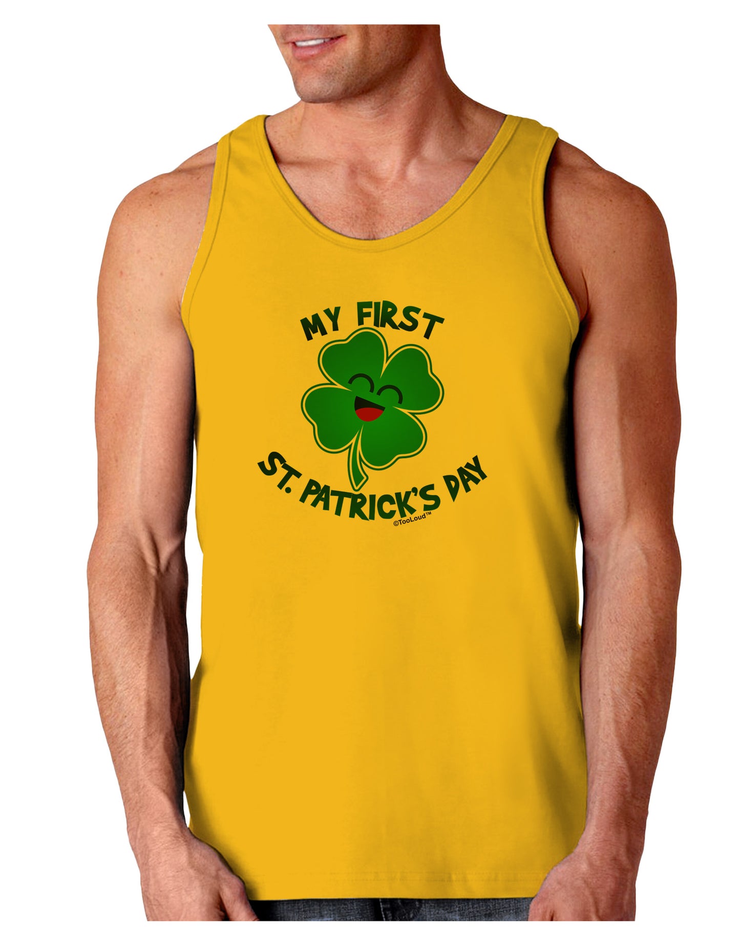 My First St. Patrick's Day Loose Tank Top-Loose Tank Top-TooLoud-Gold-Small-Davson Sales