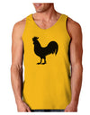 Rooster Silhouette Design Loose Tank Top-Loose Tank Top-TooLoud-Gold-Small-Davson Sales