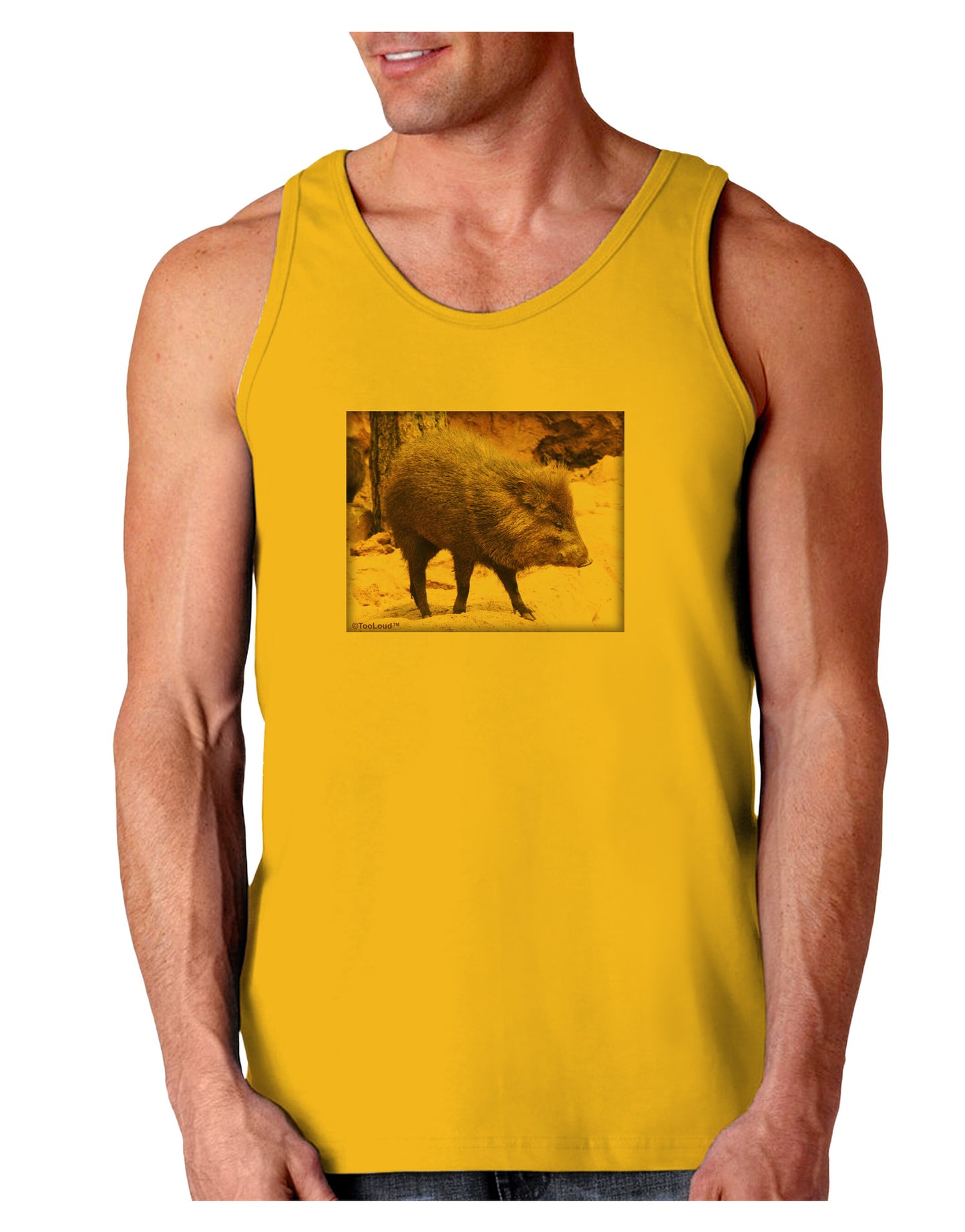 Little Javelina Loose Tank Top-Loose Tank Top-TooLoud-Gold-Small-Davson Sales