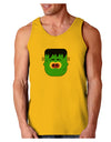 Frankenstein Face Halloween Loose Tank Top-Loose Tank Top-TooLoud-Gold-Small-Davson Sales