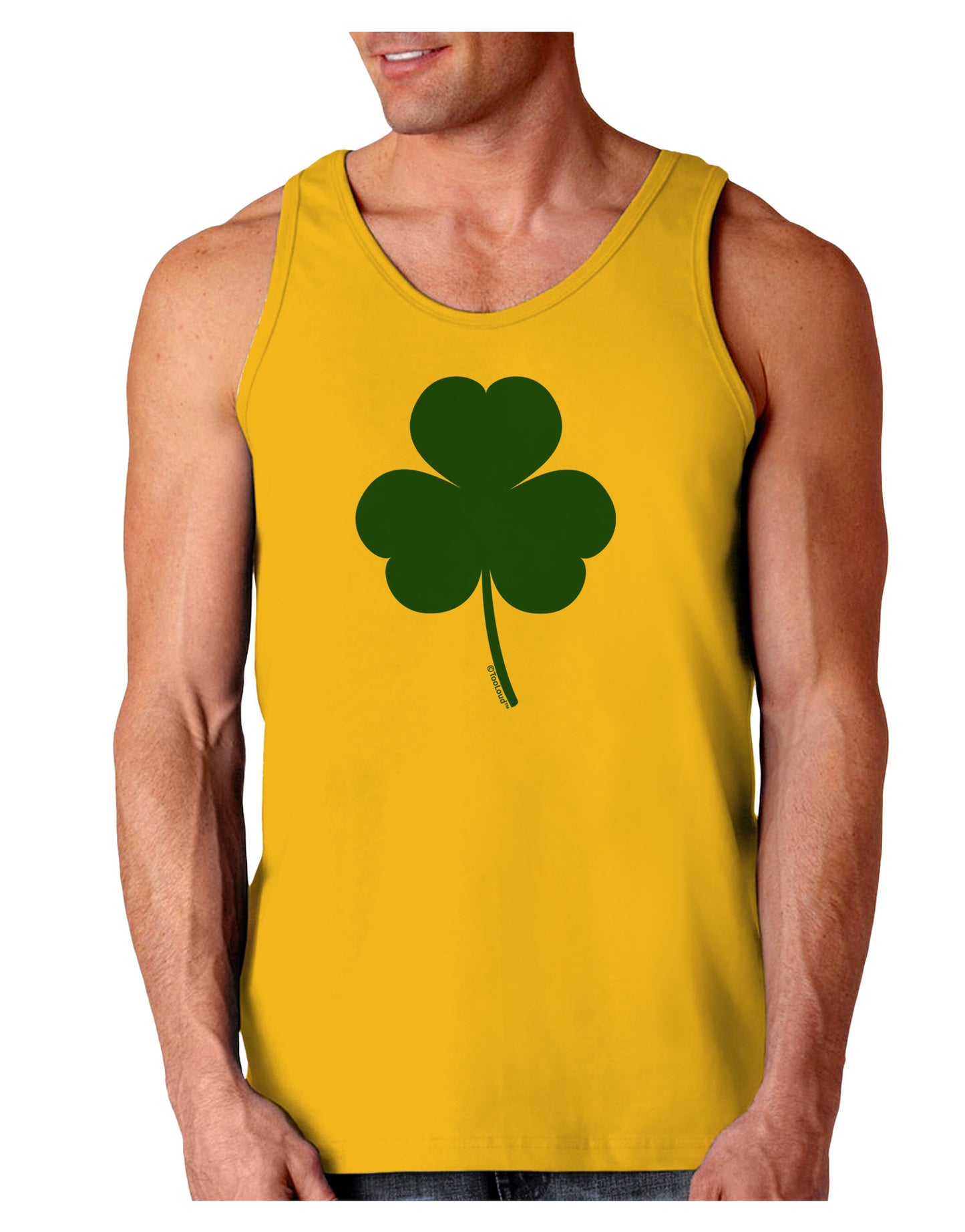 Traditional Irish Shamrock Loose Tank Top-Loose Tank Top-TooLoud-Gold-Small-Davson Sales