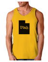 Utah - United States Shape Loose Tank Top by TooLoud-Loose Tank Top-TooLoud-Gold-Small-Davson Sales