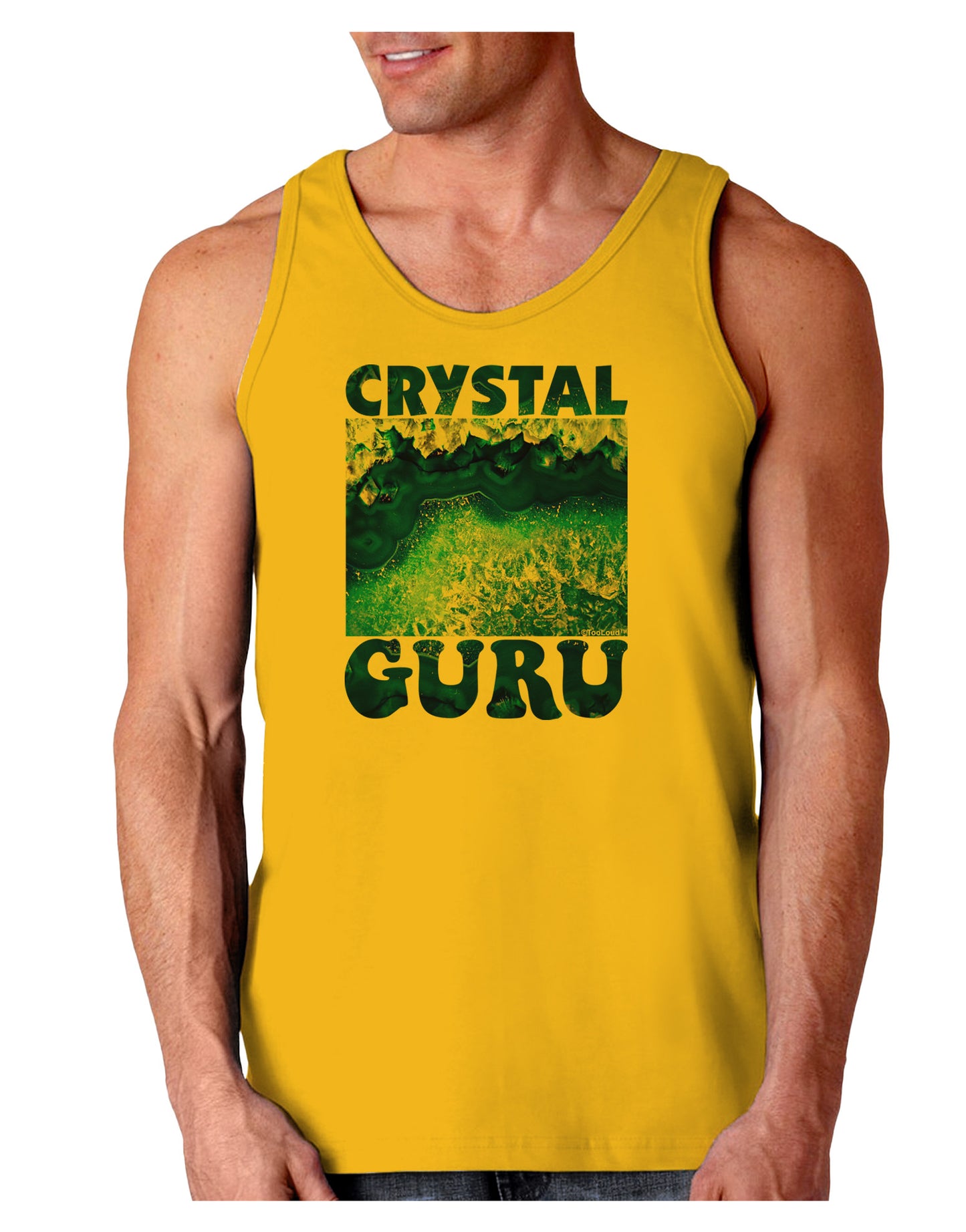 Crystal Guru Loose Tank Top-Loose Tank Top-TooLoud-Gold-Small-Davson Sales