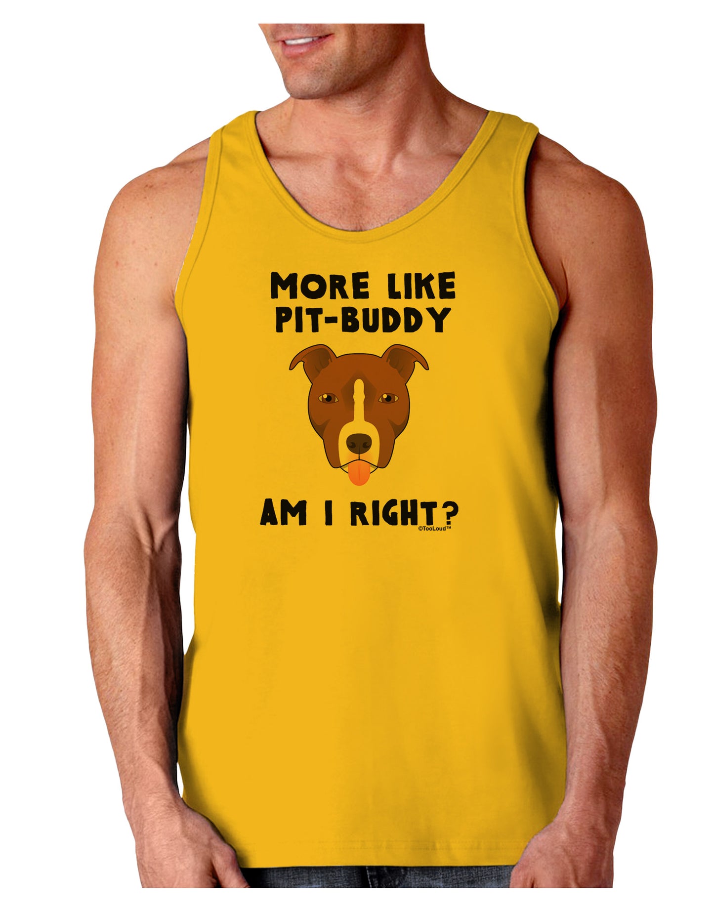 More Like Pit Buddy Loose Tank Top-Loose Tank Top-TooLoud-Gold-Small-Davson Sales