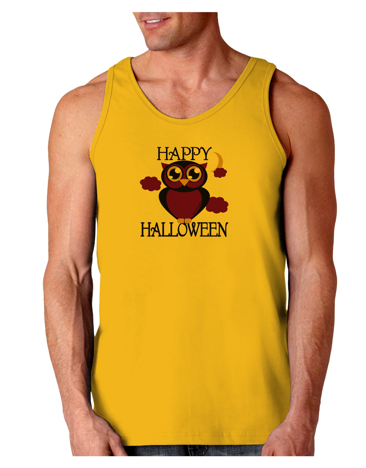 Owl Purple Text Loose Tank Top-Loose Tank Top-TooLoud-Gold-Small-Davson Sales