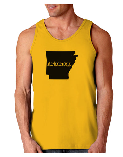 Arkansas - United States Shape Loose Tank Top by TooLoud-Loose Tank Top-TooLoud-Gold-Small-Davson Sales