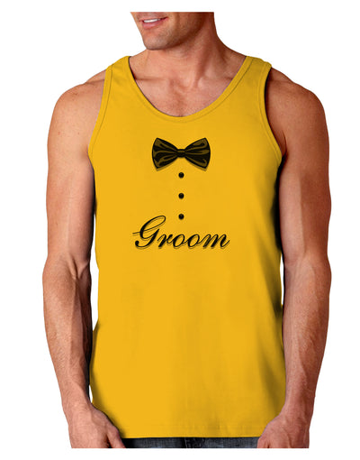 Tuxedo - Groom Loose Tank Top-Loose Tank Top-TooLoud-Gold-Small-Davson Sales