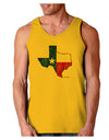 State of Texas Flag Design - Distressed Loose Tank Top-Loose Tank Top-TooLoud-Gold-Small-Davson Sales